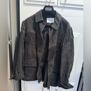 Frame suede fringe jacket